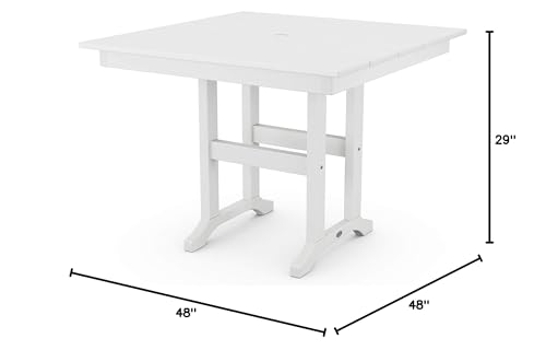 POLYWOOD® Tables Dining Table, Slate Grey