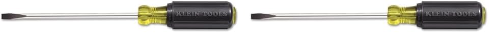 Klein Tools 605-6 1/4-Inch Cabinet Tip Screwdriver, Heavy Duty, 6-Inch, Made in USA