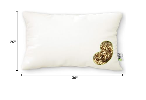 Millet Japanese Bed Pillow - Organic Cotton, Vegan, Premium Quality - Made in USA -14" x 20" - Neck Bed Body Floor Cushion Insert Couch Throw Bolster - Organic Eco Friendly Fabric and Fill
