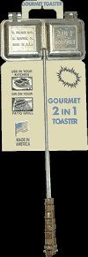 C. Palmer Aluminum Campfire Cooking Sandwich Maker, Long Handle Mountain Pie Maker, Made in America