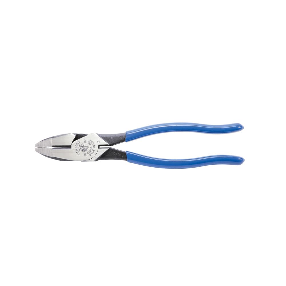 Klein Tools D20009NEGLW Side Cutter Linemans Pliers Cut ACSR, Screws, Nails, Hard Wire, 9-Inch Hi-Viz Pliers