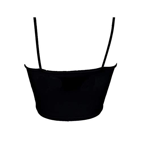 Lojobands Women's Tailgate Outfit College Spaghetti Tank Top Crop Top Made in USA One Size Fits Most