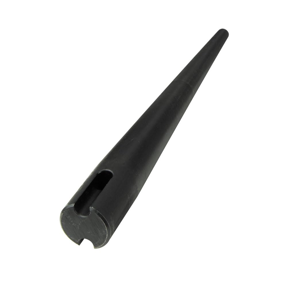 Klein Tools 3256TT Broad-Head Bull Pin, Made in USA, Forged, Heat-Treaded Steel With Black Finish and Tether Hole, 1-1/16-Inch