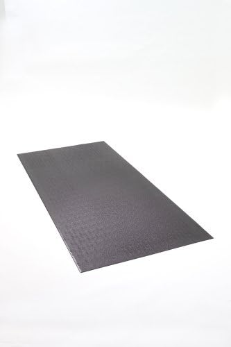 SuperMats Solid Construction Cardio Equipment Mat 14GS for Commercial Applications Black 3-Feet x 6.5-Feet