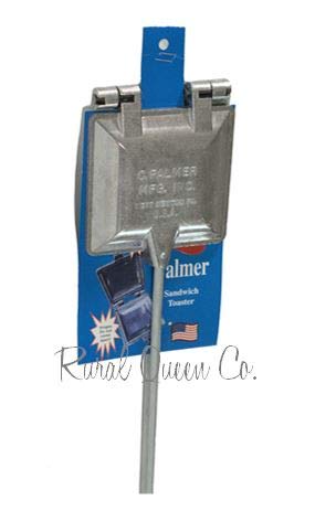 C. Palmer Aluminum Campfire Cooking Sandwich Maker, Long Handle Mountain Pie Maker, Made in America