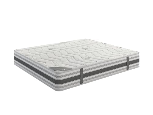 Ottomanson 9" Queen Mattress in a Box Made in USA, Medium-Firm Mattress, Hybrid Mattress Cool Improved Airflow with Edge to Edge Pocket Coil, Bed in A Box, Ottopedic