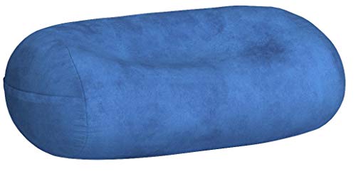 Chill Sack Memory Foam Bean Bag Lounger, 7.5-Feet, Red Furry