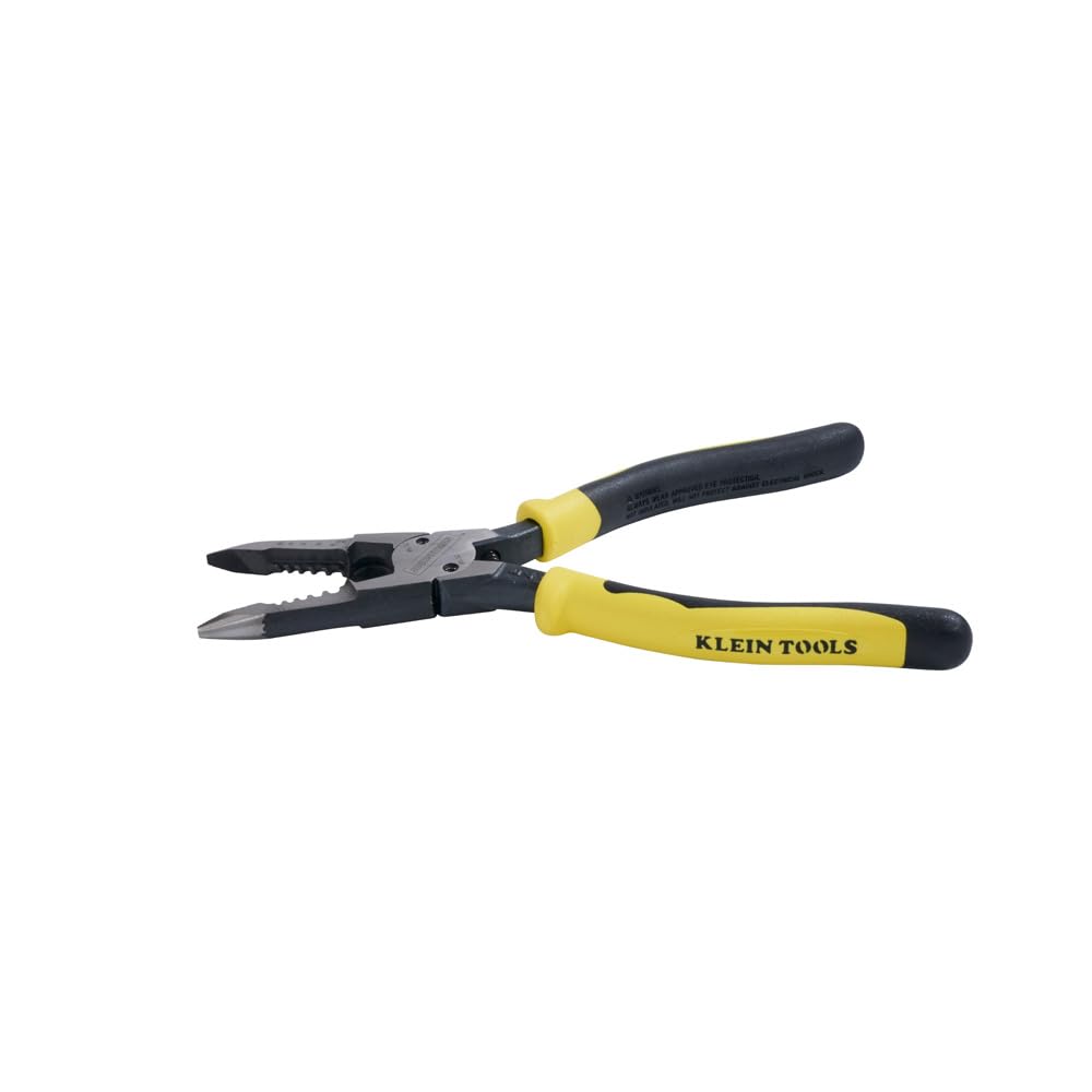 Klein Tools J207-8CR Needle Nose Pliers are All-Purpose Linesman Pliers, Made in USA, Crimping, Looping, Cutting, Stripping, Crimping, Shearing