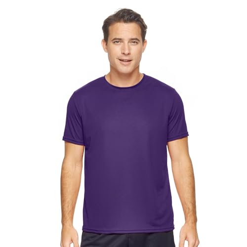 Expert Brand USA-Made Men's Oxymesh Crewneck Short Sleeve Active T-Shirt for Sports Hiking Running Gym