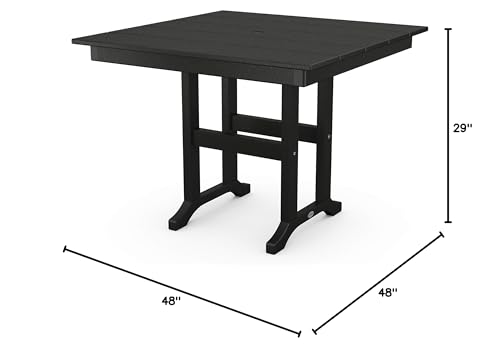 POLYWOOD® Tables Dining Table, Slate Grey