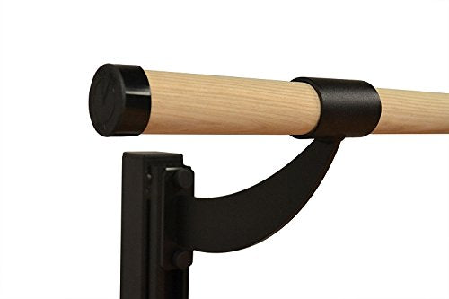 Vita Vibe - USA Made - Traditional Wood Double Adjustable Height Floor Mount Ballet Barre - Stretch/Dance Bar - 4 FT - 40 FT