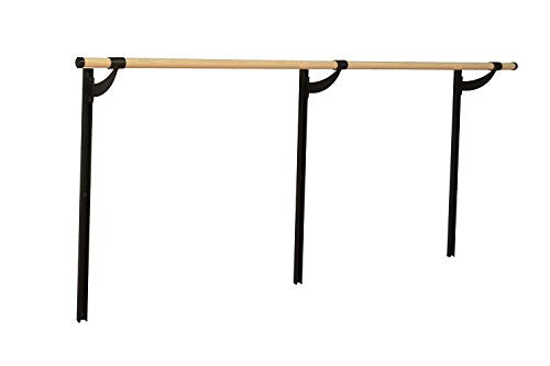 VITA Barre Wall-Mounted Ballet Barre, Wood | Adjustable Height, Made in USA, Home, Studio or Gym Exercise Equipment for Kids & Adults | Dance, Fitness, Pilates