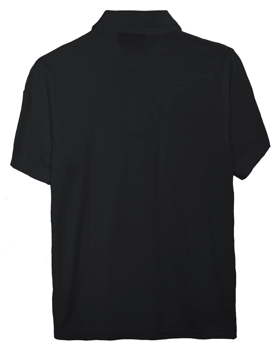 Akwa Men's Short Sleeve Cotton Pique Tactical Polo Made in USA