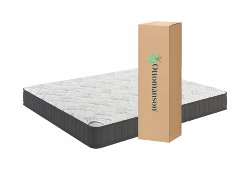 Ottomanson 9" Queen Mattress in a Box Made in USA, Medium-Firm Mattress, Hybrid Mattress Cool Improved Airflow with Edge to Edge Pocket Coil, Bed in A Box, Ottopedic