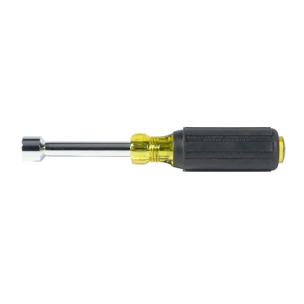 Klein Tools 630-5/16 Nut Driver, Made in USA, 5/16-Inch Tip Nut Driver with 3-Inch Hollow Shaft, Cushion Grip Handle