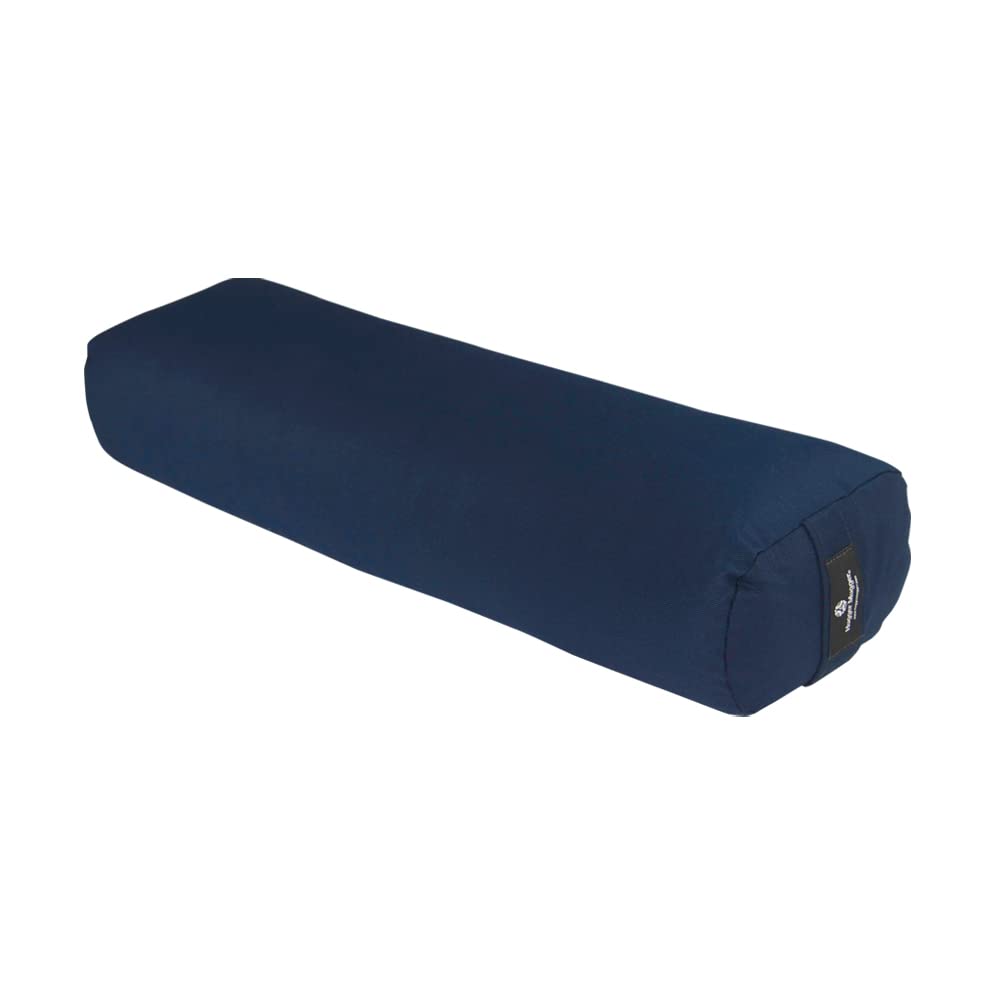 Hugger Mugger Junior Yoga Bolster - Narrower Profile, Very Firm, Great for Smaller Yogis, Heart-Opening poses or Under the Knees, Handmade in USA