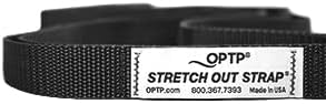 OPTP The Original Stretch Out Strap XL with Exercise Book, USA Made Stretch Out Straps for Physical Therapy, Yoga Stretching Strap or Knee Therapy Strap - Ten Loops, 7'5" Strap