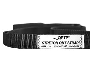 OPTP The Original Stretch Out Strap with Exercise Poster, USA Made Top Choice Stretch Out Straps for Physical Therapy, Yoga Stretching Strap or Knee Therapy Strap (XL)