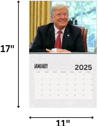 2025 Calendar Featuring Donald J. Trump, Made in USA
