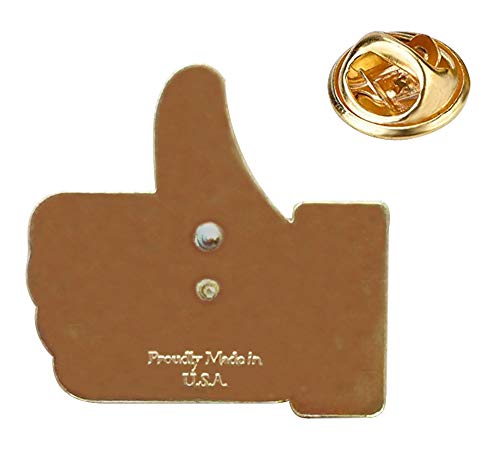 Donald Trump Thumbs Up Pin - Made in USA - President Trump Gift, Metal Enamel Button on American Flag