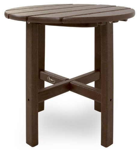 Trex Outdoor Furniture Cape Cod Round 18-Inch Side Table, Sand Castle