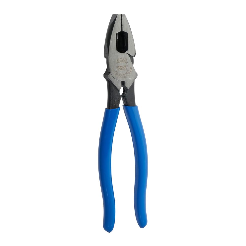 Klein Tools D20009NEGLW Side Cutter Linemans Pliers Cut ACSR, Screws, Nails, Hard Wire, 9-Inch Hi-Viz Pliers