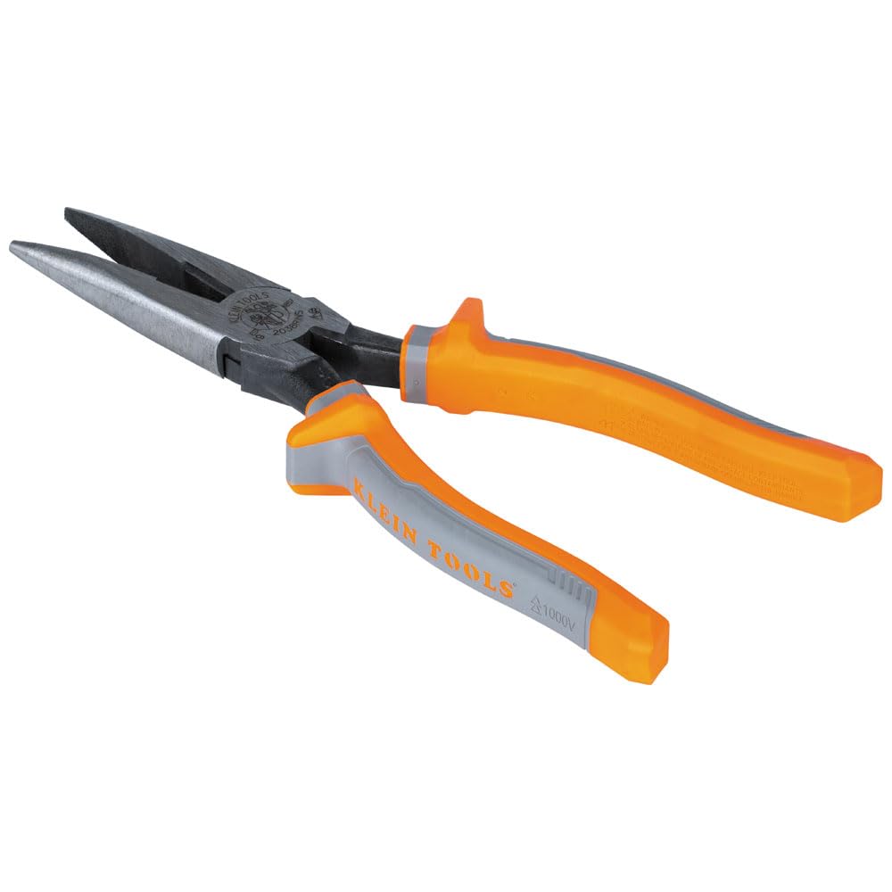 Klein Tools 1005RINS Insulated Pliers, Made in USA, Cutting / Crimping Tool for Insulated and Non-Insulated 10 to 22 AWG Wire and Connectors,1000V Rated