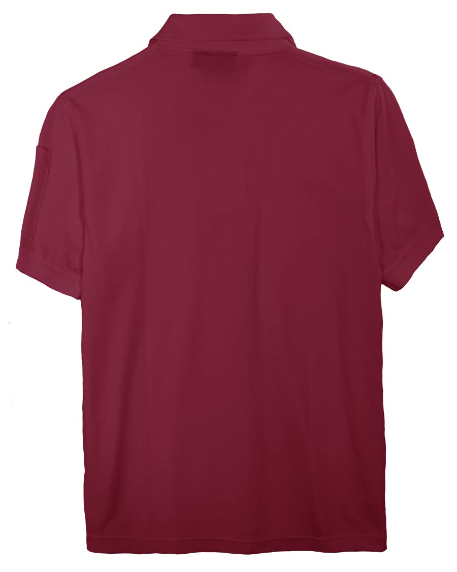 Akwa Men's Short Sleeve Cotton Pique Tactical Polo Made in USA