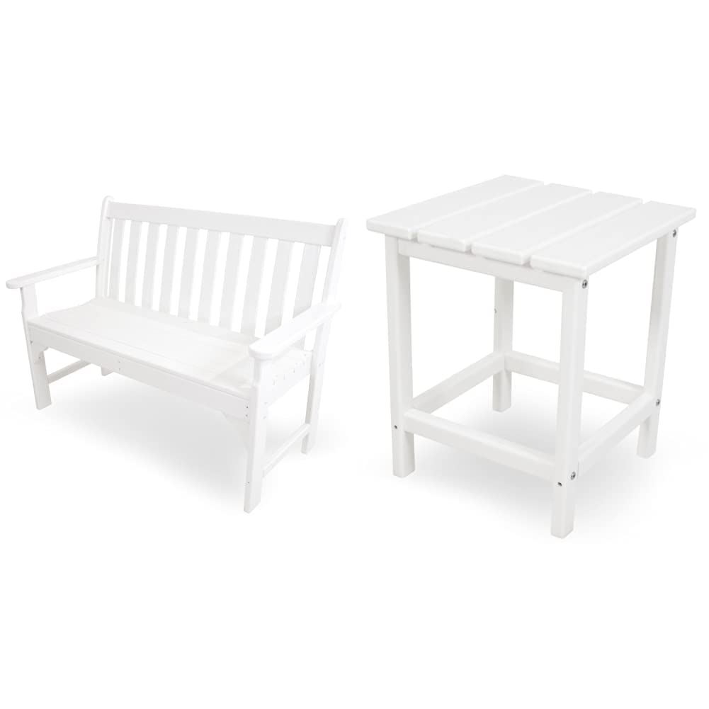 POLYWOOD GNB48TE Vineyard 48" Bench, Teak