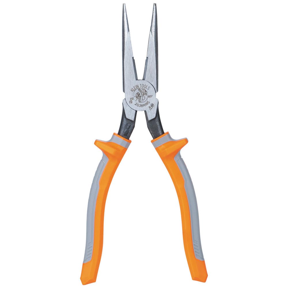 Klein Tools 1005RINS Insulated Pliers, Made in USA, Cutting / Crimping Tool for Insulated and Non-Insulated 10 to 22 AWG Wire and Connectors,1000V Rated