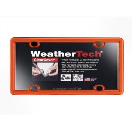 WeatherTech ClearCover License Plate Cover and Frame, Baby Blue