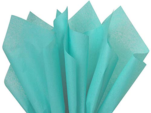 Caribbean Teal Tissue Paper 20 Inch x 30 Inch - 48 XL Sheets Premium Quality Tissue Paper by A1 bakery supplies