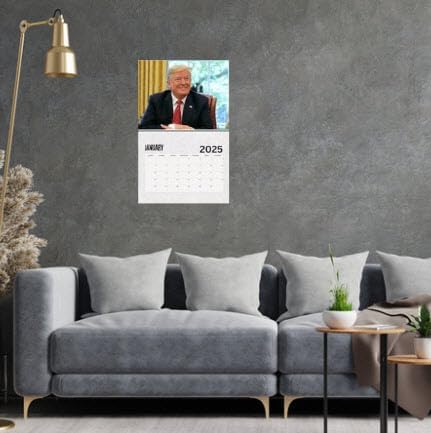 2025 Calendar Featuring Donald J. Trump, Made in USA