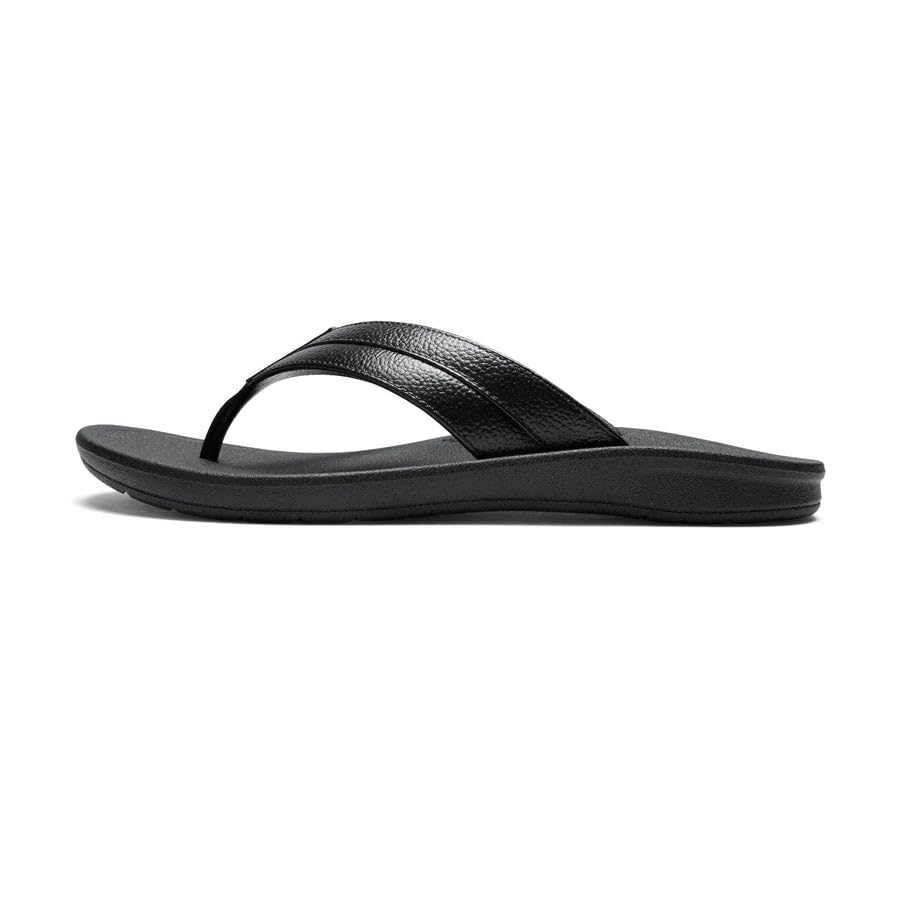 OKABASHI Men's Voyager Flip Flop | Scultped Footbed w/Nonslip Grip | Slip Resistent & Waterproof | Sustainably Made in the USA