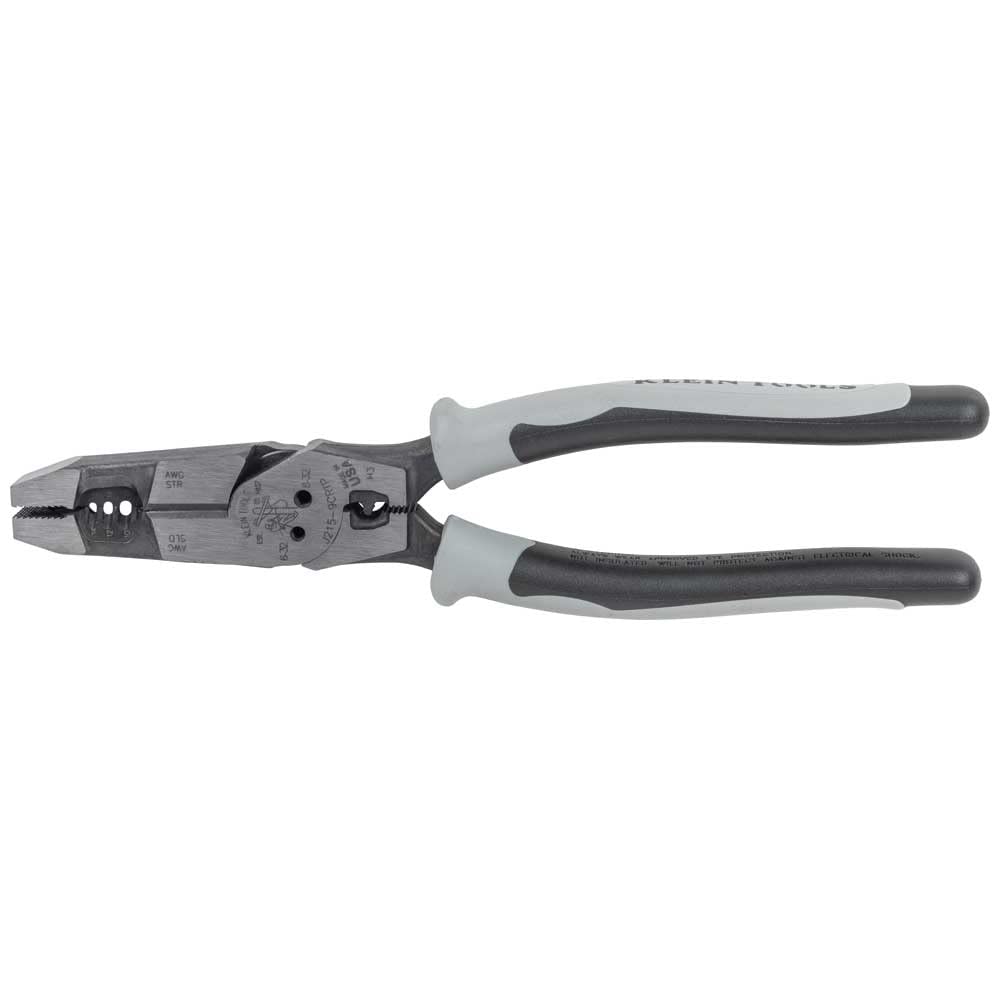 Klein Tools J215-8CR Multitool Pliers, Hybrid Multi Purpose Tool / Crimper, Wire Stripper, Bolt Shearing, Wire Grabbing, Twisting, Looping