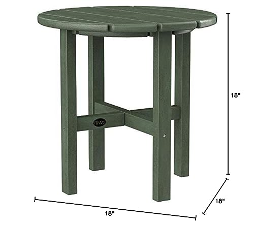 Trex Outdoor Furniture Cape Cod Round 18-Inch Side Table, Sand Castle