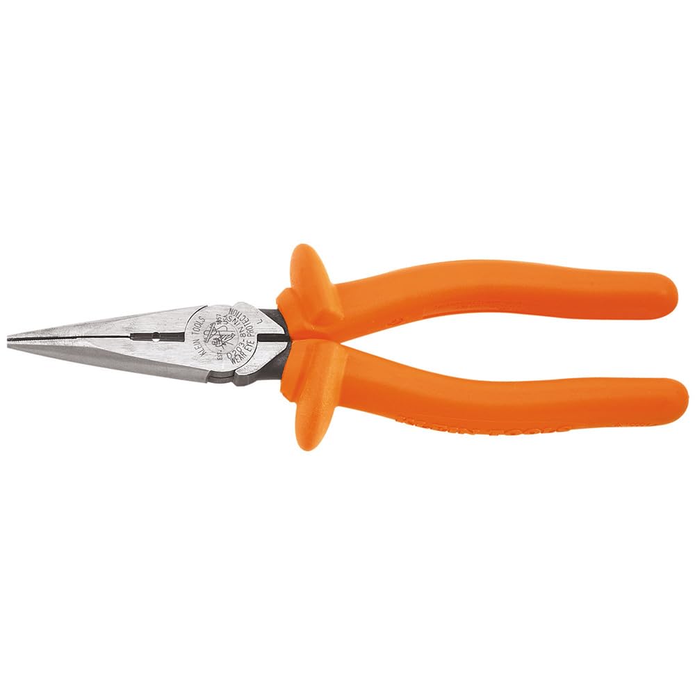Klein Tools 1005RINS Insulated Pliers, Made in USA, Cutting / Crimping Tool for Insulated and Non-Insulated 10 to 22 AWG Wire and Connectors,1000V Rated