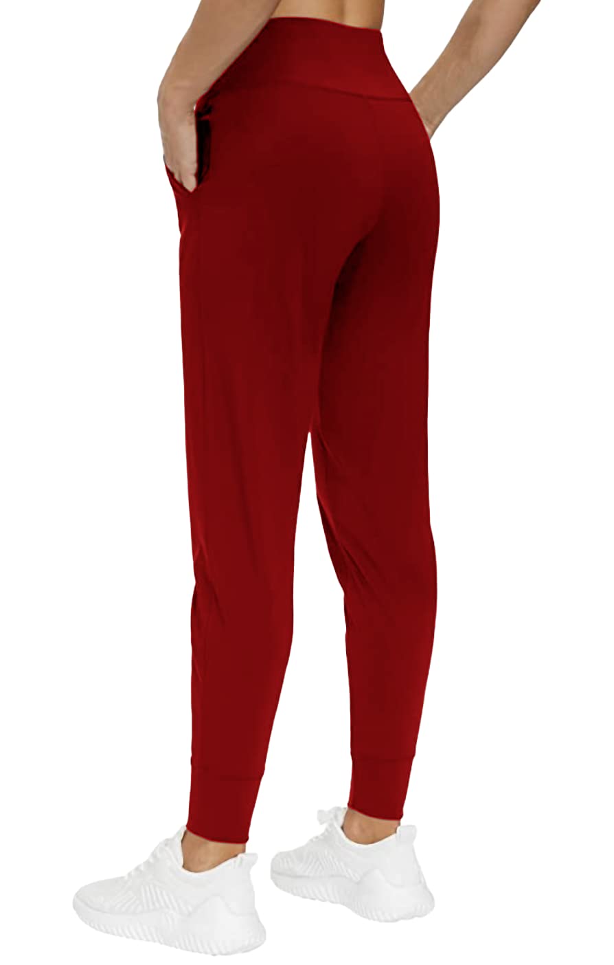Sweet Hearts Jogger Pants for Women with Pockets- Buttery Soft Sweatpants Tapered Lounge Pant Made in USA
