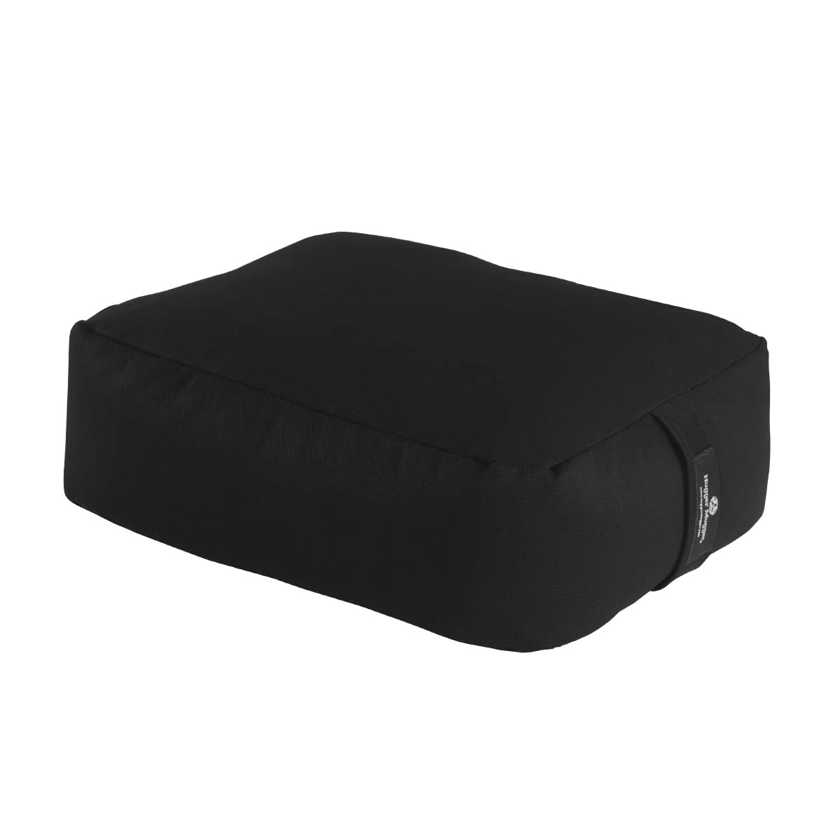 Hugger Mugger Zen Meditation Cushion - Wider Base, Use Horizontally or Vertically, Buckwheat Filled, Durable Fabric, Handmade in USA