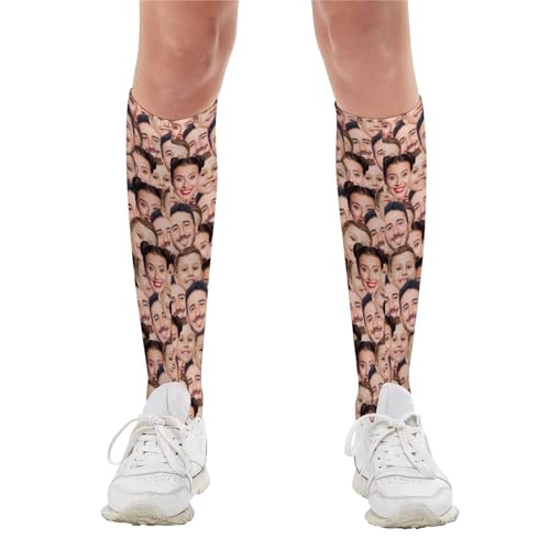 Custom Socks with Picture:Made in USA,Customized Face Socks,Personalized Socks Memorial Gift for Men Women Kid