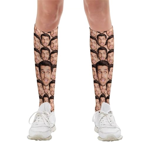 Custom Socks with Picture:Made in USA,Customized Face Socks,Personalized Socks Memorial Gift for Men Women Kid