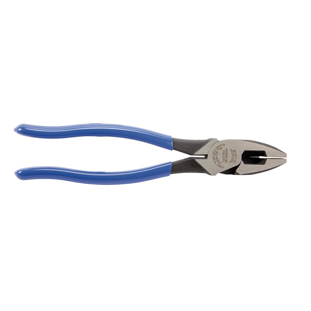 Klein Tools D20009NEGLW Side Cutter Linemans Pliers Cut ACSR, Screws, Nails, Hard Wire, 9-Inch Hi-Viz Pliers