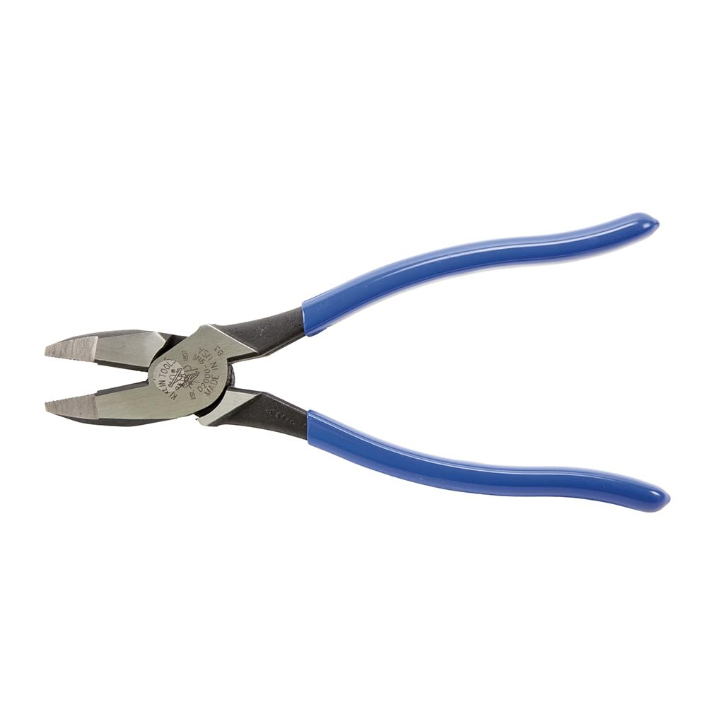 Klein Tools D20009NEGLW Side Cutter Linemans Pliers Cut ACSR, Screws, Nails, Hard Wire, 9-Inch Hi-Viz Pliers