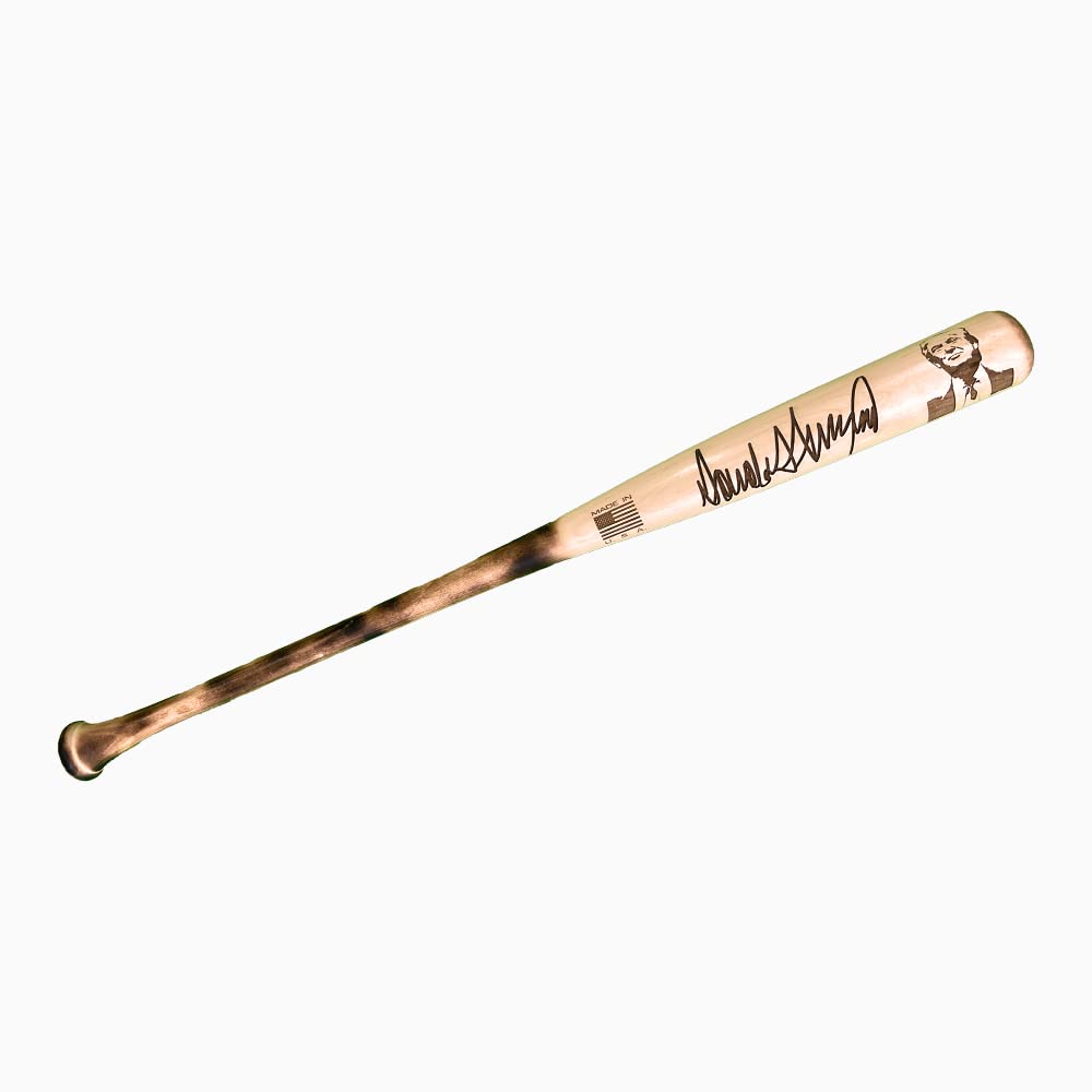 Trump Signature Laser-Engraved Baseball Bat