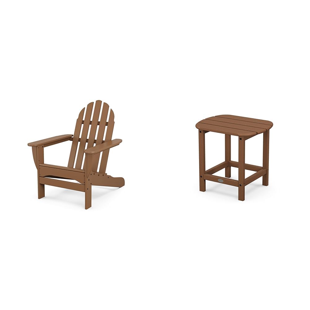 POLYWOOD AD4030PB Classic Outdoor Adirondack Chair, Pacific Blue