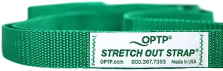 OPTP The Original Stretch Out Strap with Exercise Poster, USA Made Top Choice Stretch Out Straps for Physical Therapy, Yoga Stretching Strap or Knee Therapy Strap