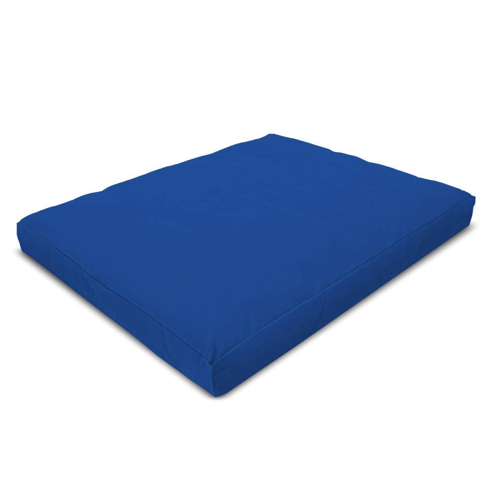Bean's ZABUTON Meditation Cushions - Colorful Cotton Yoga Prayer Zen Kneeling Pad Base for Zafu Pillow - Medium & Large - Traditional Natural Recycled Cotton Fill - Floor Sitting Comfort - Made in USA