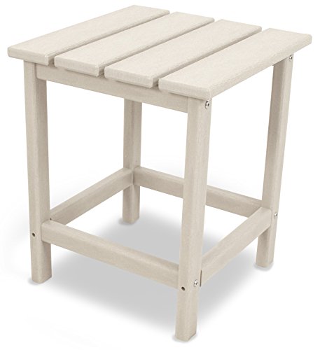 POLYWOOD ECT18GY Long Island Side Table, 18-Inch, Slate Grey