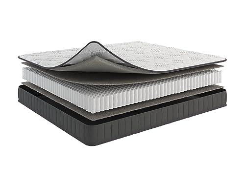 Ottomanson 9" Queen Mattress in a Box Made in USA, Medium-Firm Mattress, Hybrid Mattress Cool Improved Airflow with Edge to Edge Pocket Coil, Bed in A Box, Ottopedic
