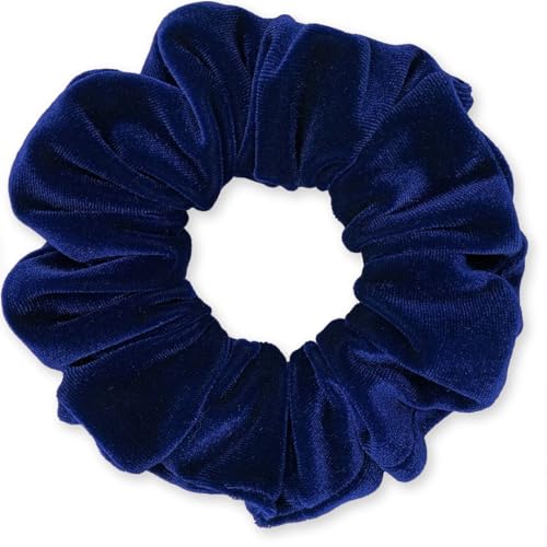 Velvet Scrunchies 3-Pack Gift Set Premium Plush Ponytail Holder Made in the USA Burgundy Forest Black